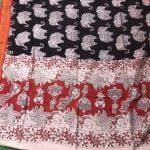 Kalamkari Nizam Border Silk Dupatta (Chunni) - Buy Now