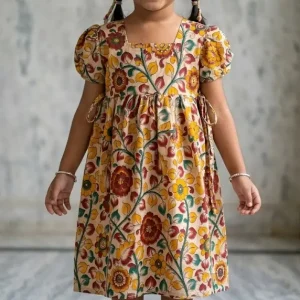 Ramya Kalamkari Kids Frock 5 to 10 Years